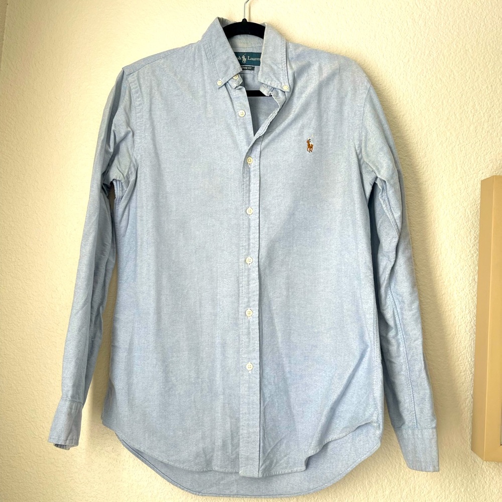 Ralph Lauren Mens Blue Button Down